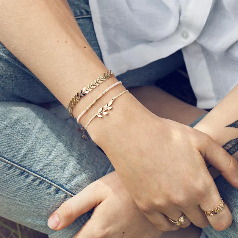 Zapestnice Three Frinedship, marelična - slika 3