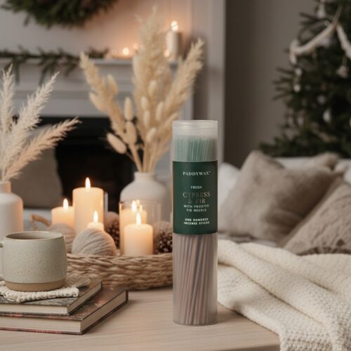 Velike Dišeče Palčke v Steklenički - Cypress & Fir, Green