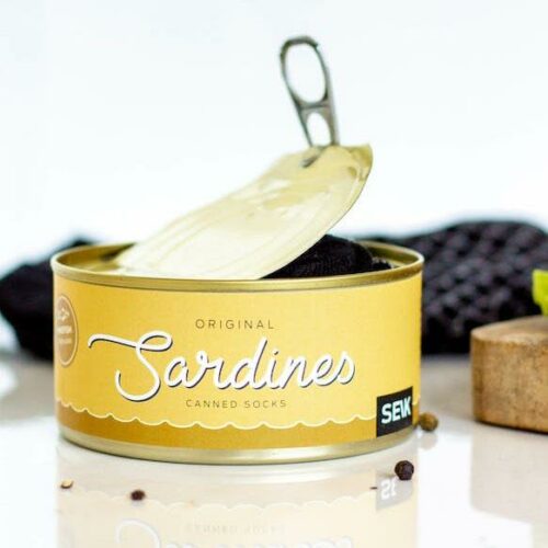 Nogavice, Sardines Fish Canned Socks (velikost 40-46)