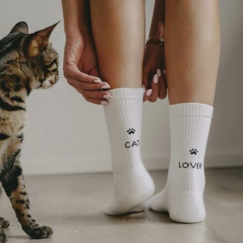 Nogavice Cat Lover, moške