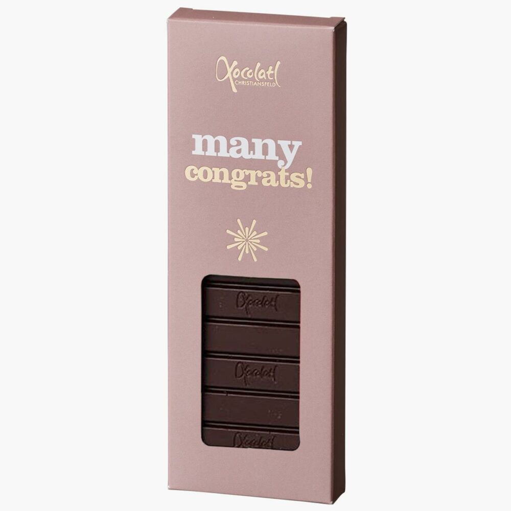 Temna čokolada, Many congrats!