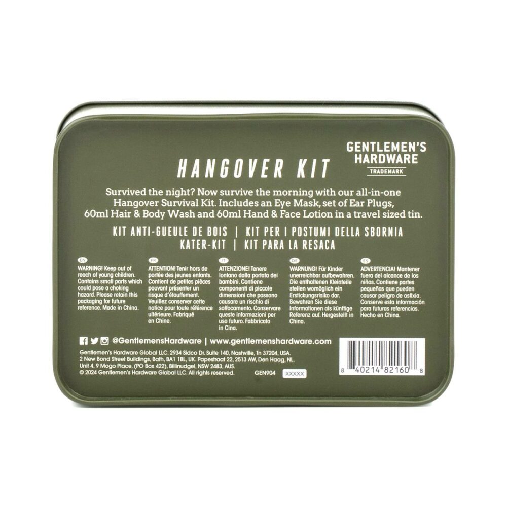 Negovalni set - Hangover Kit - slika 4