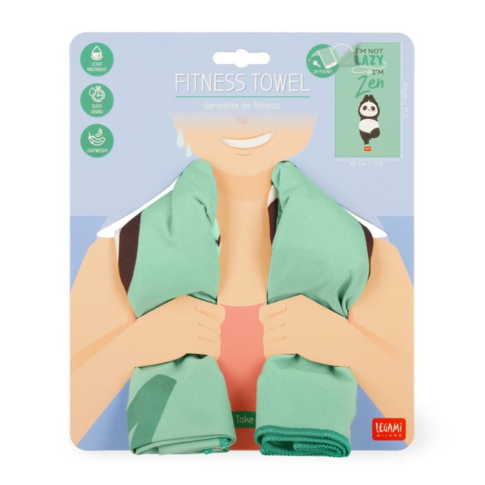 Fitnes brisača Panda 45 x 80 cm - slika 5